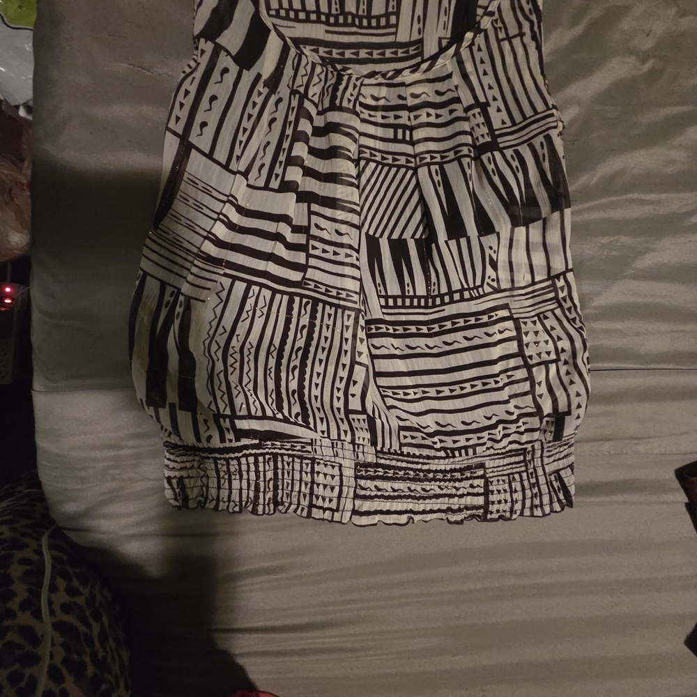 BCX-Brown and White Patterned Women's Skirt